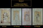 Epineuil- Peintures murales, apôtres, XVIe s.